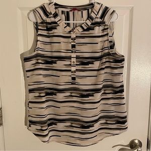 212 Collection Black and White Blouse